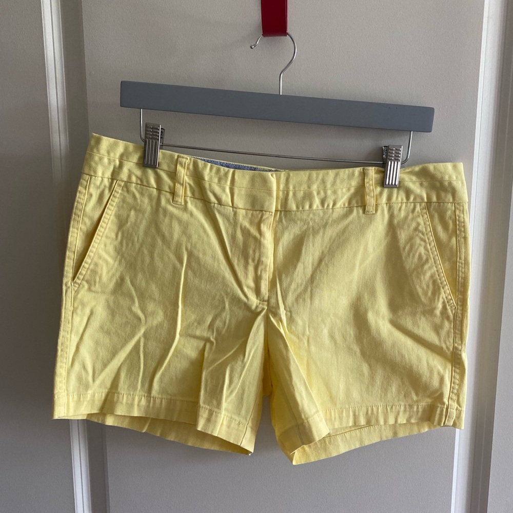 Yellow Shorts with Classic Cut